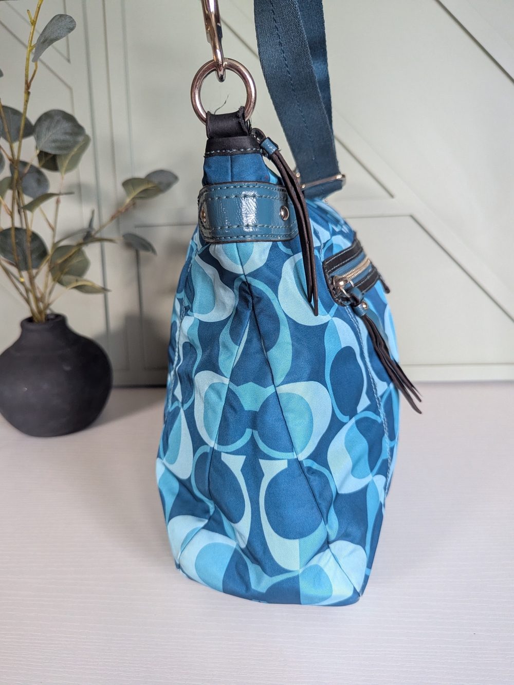 Coach Blue Signature Crossbody Bag - Picture 4 of 11